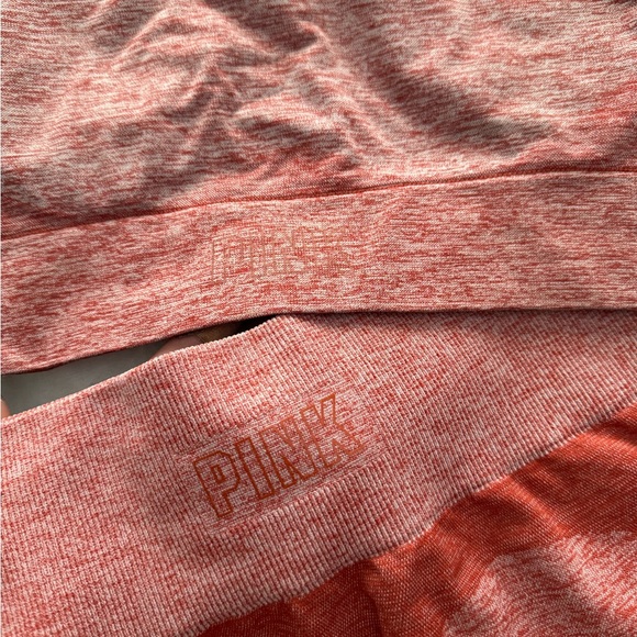 PINK Victoria's Secret Seamless Heathered Workout SET Legging and Bra - Picture 4 of 5